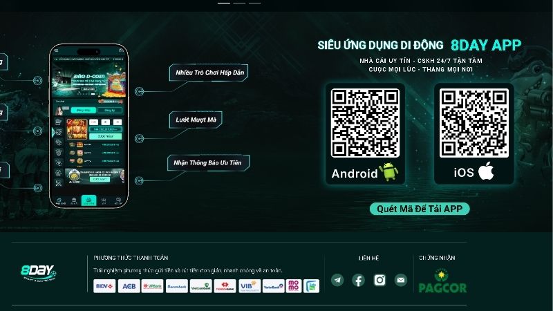 Hướng dẫn tải app 8DAY về điện thoại